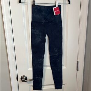 SPANX Women's Dark Blue Patterned Leggings